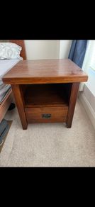 Oak bedside locker