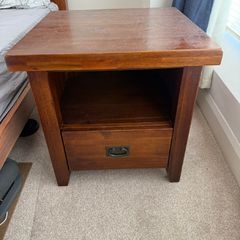 Oak bedside locker