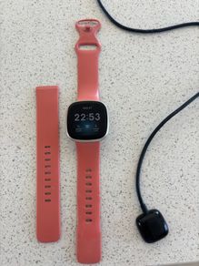 Fitbit Versa 3 with charger