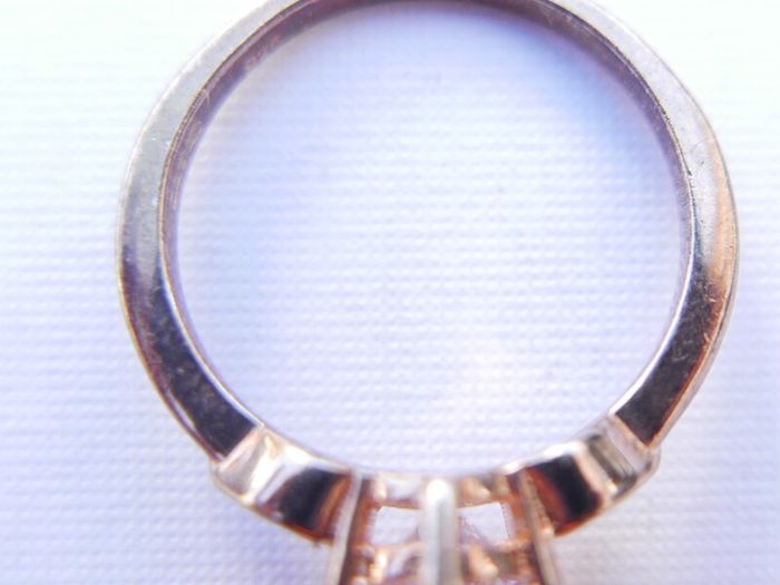 Vintage Gold Plated Solid Sterling Silver 925  Ring size P1/2 - 3g