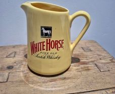White Horse ceramic advertising whiskey Jug. Wade