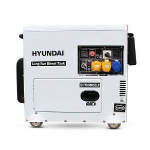 Hyundai 6kW/7.5kVA Long Run Standby Diesel Generator Single Phase