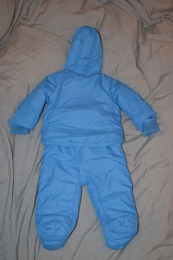 Little Rocha 2-in-1 blue hooded snowsuit 74cm 6-9 months