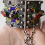 Antique Kabyle Bracelet from Algeria,  Berber 925 Silver Hallmarked Cuff Bracelet ,Corals 78,9g Image 2