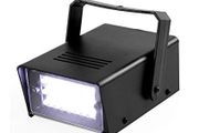 24 White LEDs Strobe Light DJ Disco Operated Party Stage Lighting Effect Lights DJ Stage Music Disco Lights