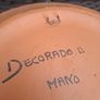 Hand-painted Italian ceramic plate in the classic "Ricco Deruta" pattern Image 7