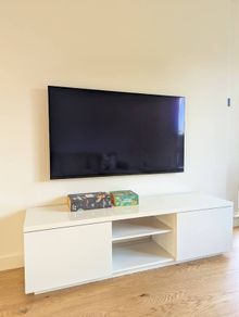 IKEA BYAS TV Unit,  High-Gloss White