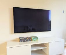 IKEA BYAS TV Unit,  High-Gloss White