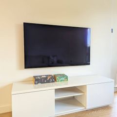 IKEA BYAS TV Unit,  High-Gloss White