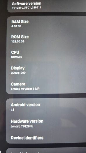 Lenovo Tab 10.1 3rd Gen 128GB