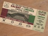 Galway v Limerick Souvenir Ticket  All Ireland Hurling Final 1980