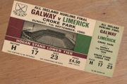 Galway v Limerick Souvenir Ticket  All Ireland Hurling Final 1980
