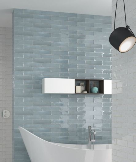 6 Boxes of unused wall tiles Colour: Sky
