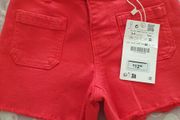 Zara red shorts