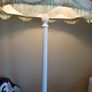 Large Vintage Wooden Floor Lamp Image 3