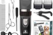 NEW SALE | Professional Dog Grooming Kit - Rechargeable, Cordless Pet Grooming Clippers &amp; Complete Set of Dog Grooming Tools