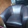 Tub chair leather Image 2
