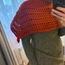 Hand made,rust-colored, crocheted poncho/Shawl Image 8