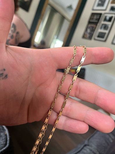 9ct gold chain 27" 20.15g