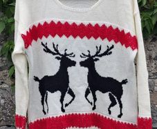 Pure Moda Reindeer Christmas Jumper