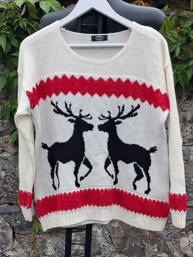 Pure Moda Reindeer Christmas Jumper