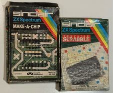 ZX Spectrum Games - Scrabble & Make-A-Chip Boxed