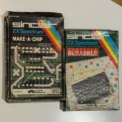 ZX Spectrum Games - Scrabble & Make-A-Chip Boxed