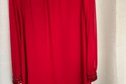 New Red Beaded Dress