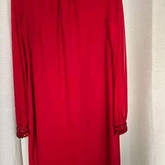 New Red Beaded Dress