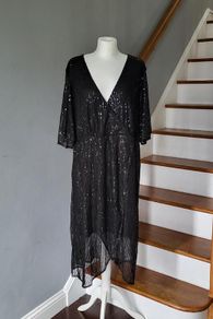 CurveWow black sequin dress, Size 26-28, BNWT