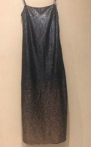 Women Navy Occasion Dress with gold size 8