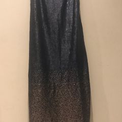 Women Navy Occasion Dress with gold size 8