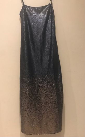 Women Navy Occasion Dress with gold size 8
