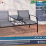 Garden Seater, Bench With Glass Table Image 2