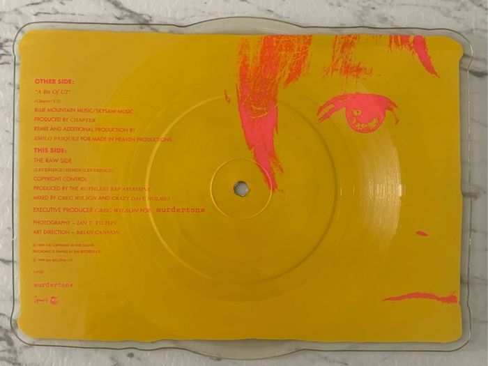 Kiss AMC -  A Bit Of U2 - 1989 7" shaped vinyl picture disc