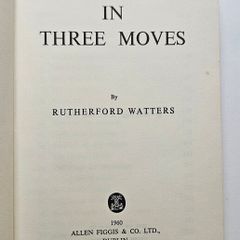 Murder in Three Moves (1960 Allen Figgis Dublin) - Rutherford Watters - Vintage Irish Crime Novel - Vintage Crime Thriller set in Connemara