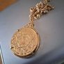 22ct gold plated Crown necklace 1977 Image 3
