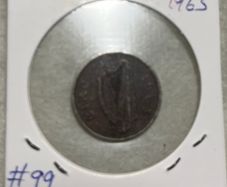 Irish Sixpence 1963