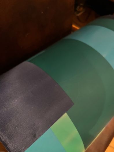 Free M&S ceiling shade teals and navy