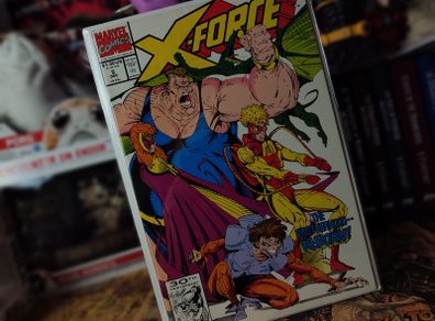 X-force ! Issue #5 ! 4th Appearance of Deadpool (Wade Wilson) ! First Printing ! 1991 ! by Marvel !