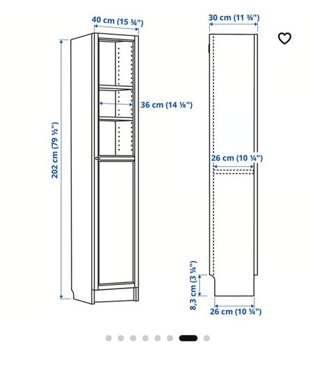 Bookcase with panel/glass door
