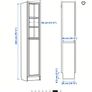 Bookcase with panel/glass door Image 2
