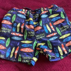 Pattern swim shorts age 10