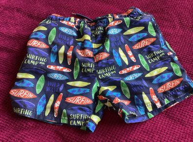 Pattern swim shorts age 10