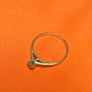 18ct Solid Gold Solitaire Ring with Accent CZStones Image 5