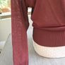 Zara burgundy fine knit uk10 bnwot Image 2