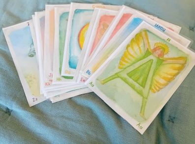 Laminated Waldorf Alphabet Cards
