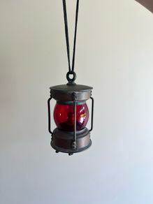 Antique Copper Ships Lamp