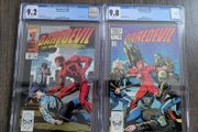 Daredevil Issue 195 and 286 CGC 9.8 Bullseye Certified Graded Comic Framed DC Marvel
