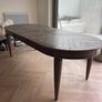 Monroe dark oak extendable dining table Image 2